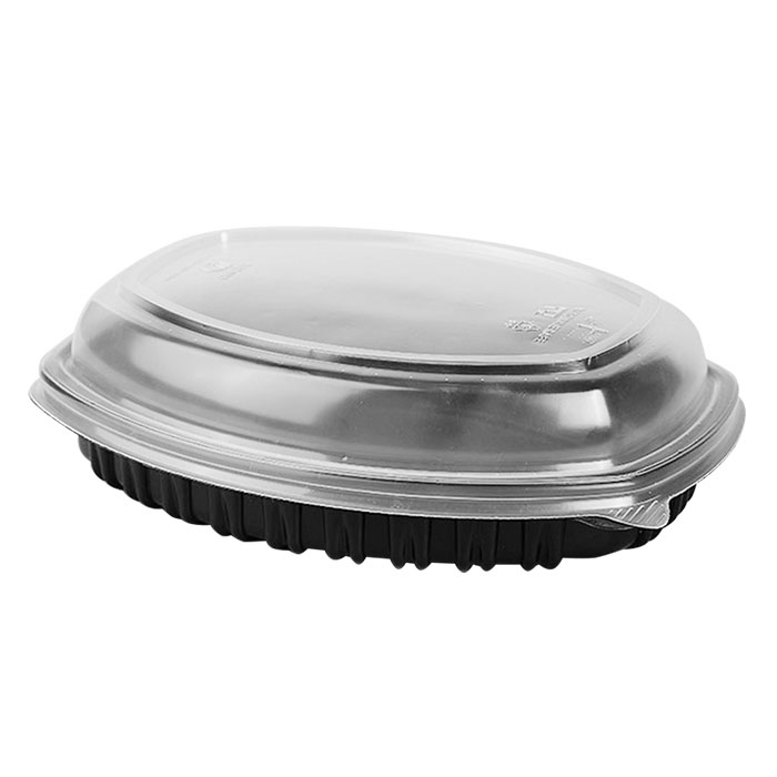 Poklopac za ovalnu posudu PP 1450 ml 254x202x35 mm  providni [300 kom/pak]