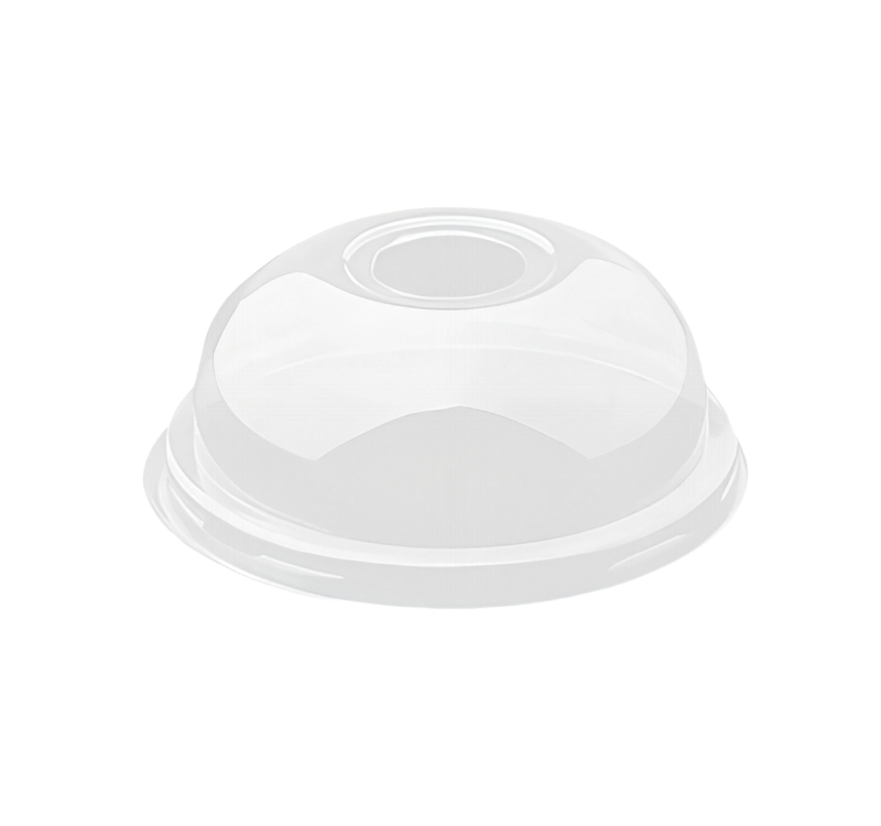 Visoki poklopac PET 270/350/420/500 ml, d=95 mm sa otvorom [50 kom/pak]