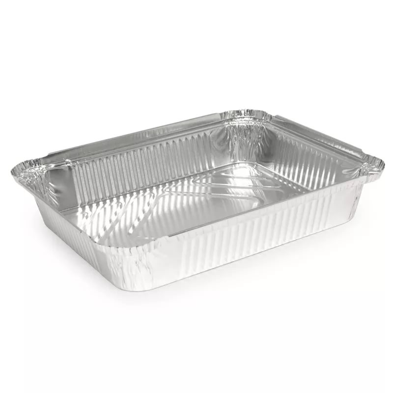 Aluminijumska posuda sa poklopcem 1040 ml 225х175х35 mm, 100 kom (komplet)