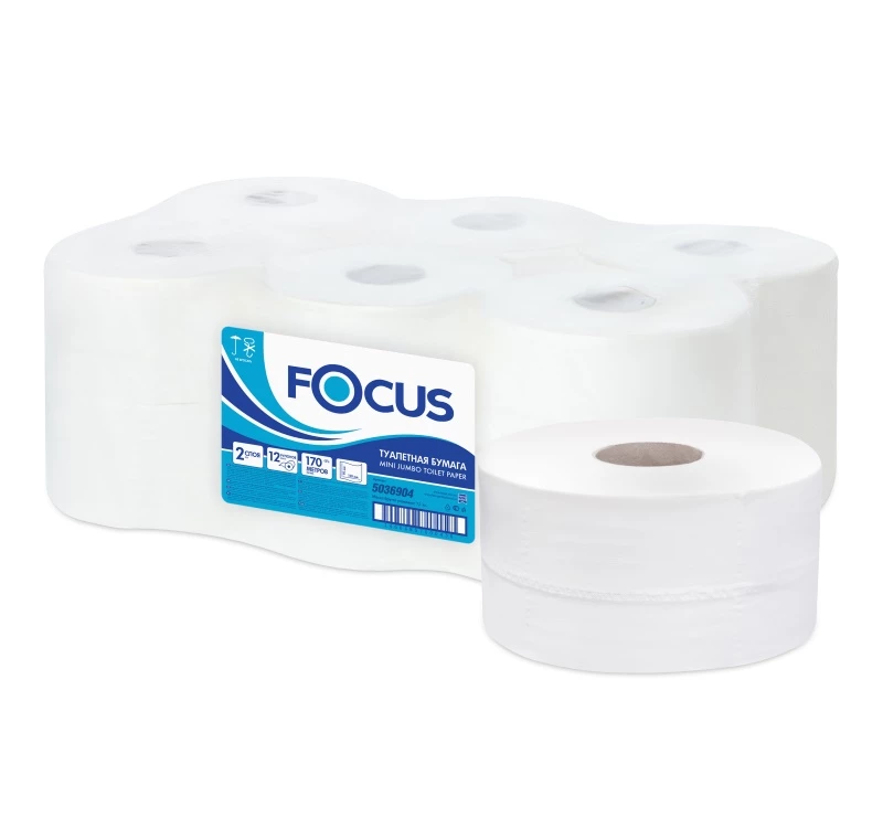 Toalet papir 2sll Focus Mini Jumbo 170m [12 kom/pak]