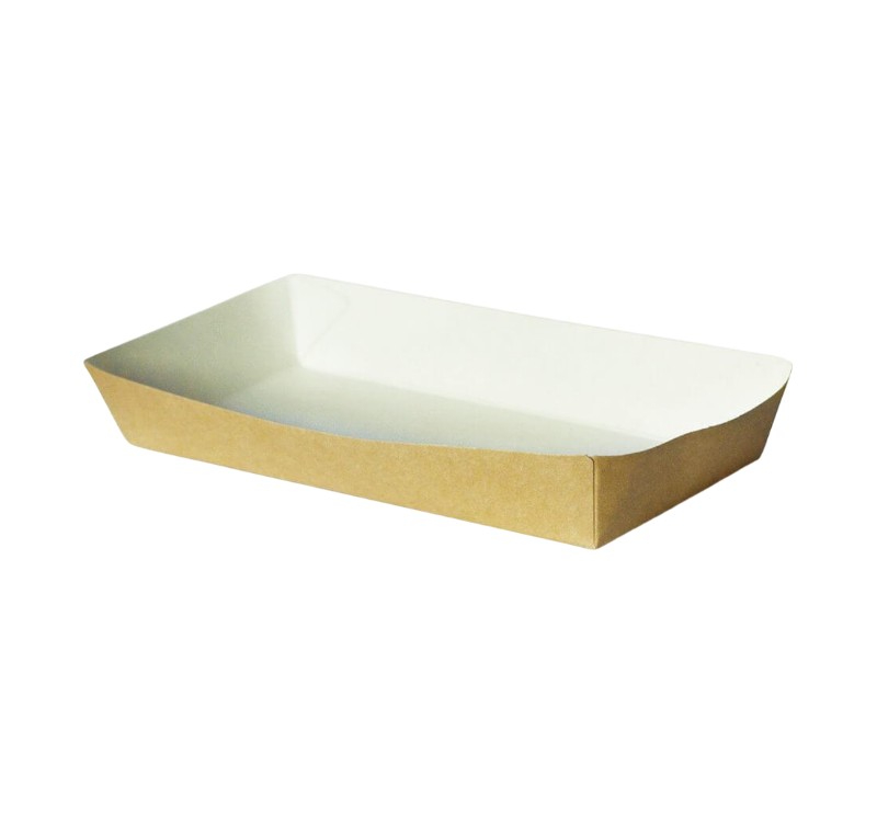 Kartonske posude za pomfrit Kadice Ecoline 180х80х30 mm kraft [220 kom/pak]