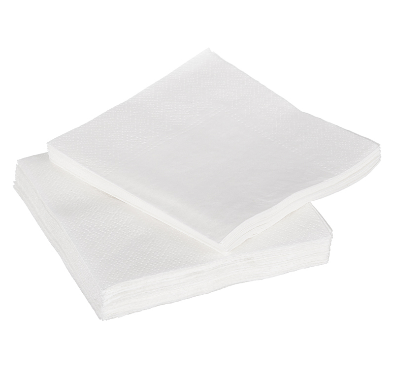 Papirne salvete 2 sl 24×24 cm 250 l/pak bele TaMbien