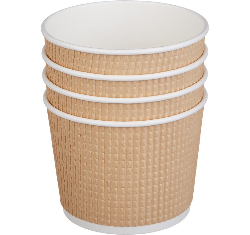 Kartonska posuda Tambien ECO 520 ml d=110 mm h=84,5 mm gofriran kraft isprekidana linija ( kom/pak) [25 kom/pak]