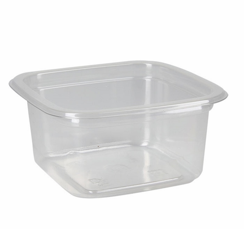 Posuda PET 200 ml 93x93x48 mm, providna bez poklopca [344 kom/pak]