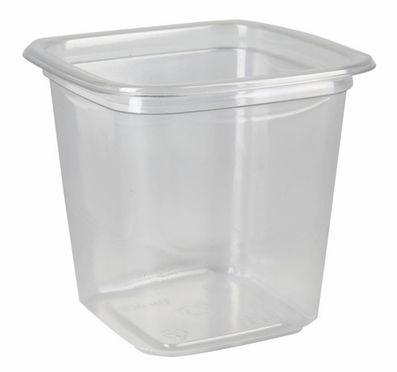 Posuda PET 400 ml 93x93xx92mm, providna, bez poklopca [500 kom/pak]