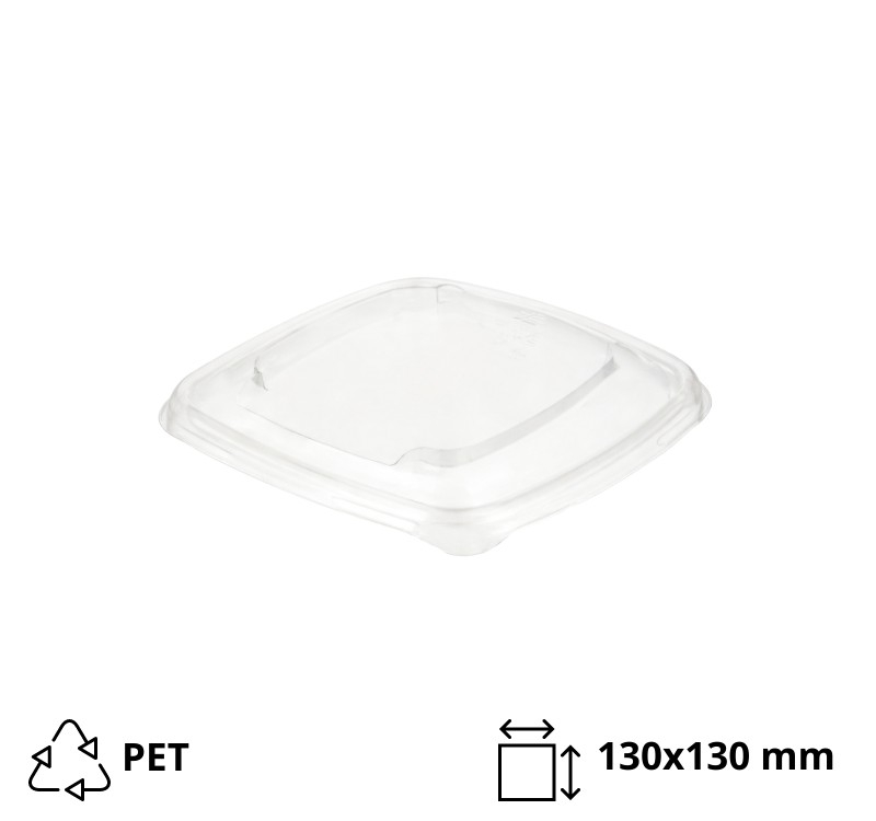 Posuda TF Sabert 375 ml 130x130x50 mm kraft za poklopcem, 500 kom