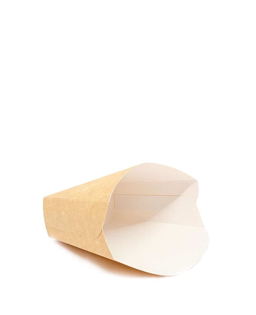 Kutija za pomfrit Fry Pack 100x45x110 mm kraft [35 kom/pak]