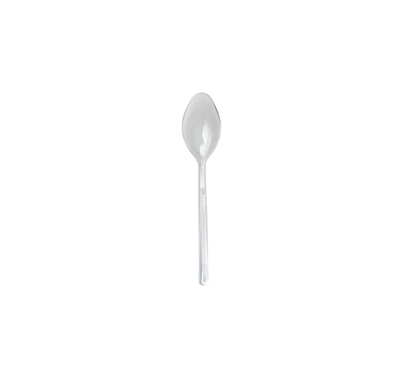 Mini kašika plastična 10 cm, prozirna [100 kom/pak]