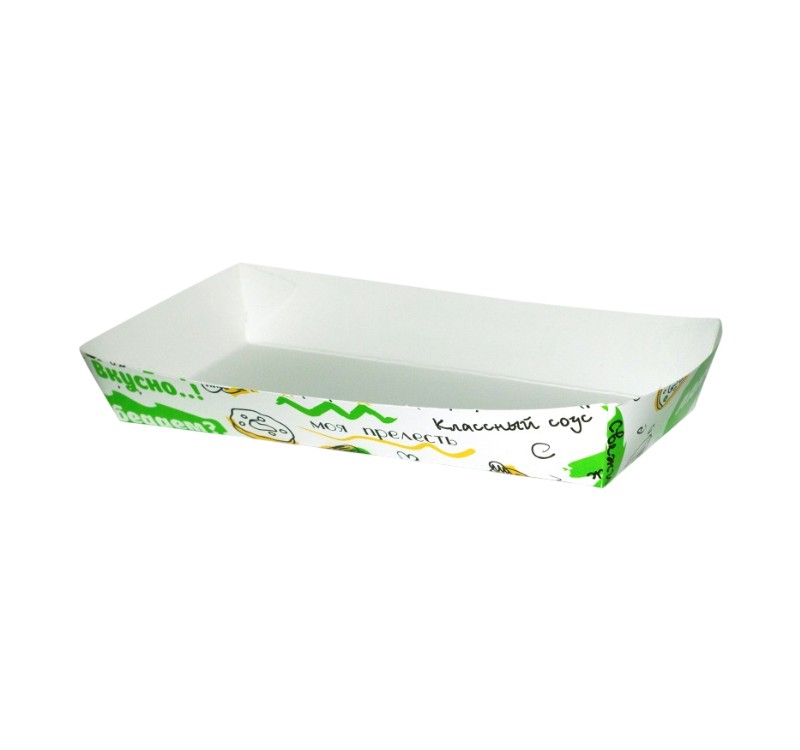 Kartonske posude za pomfrit Kadice FoodCoart 180x80x30 mm [220 kom/pak]