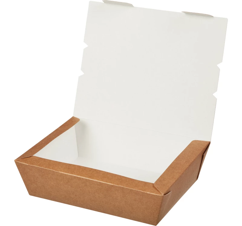 Kartonska kutija za ručak Lunch2Go 1000 ml 190x150x50 mm kraft [80 kom/pak]