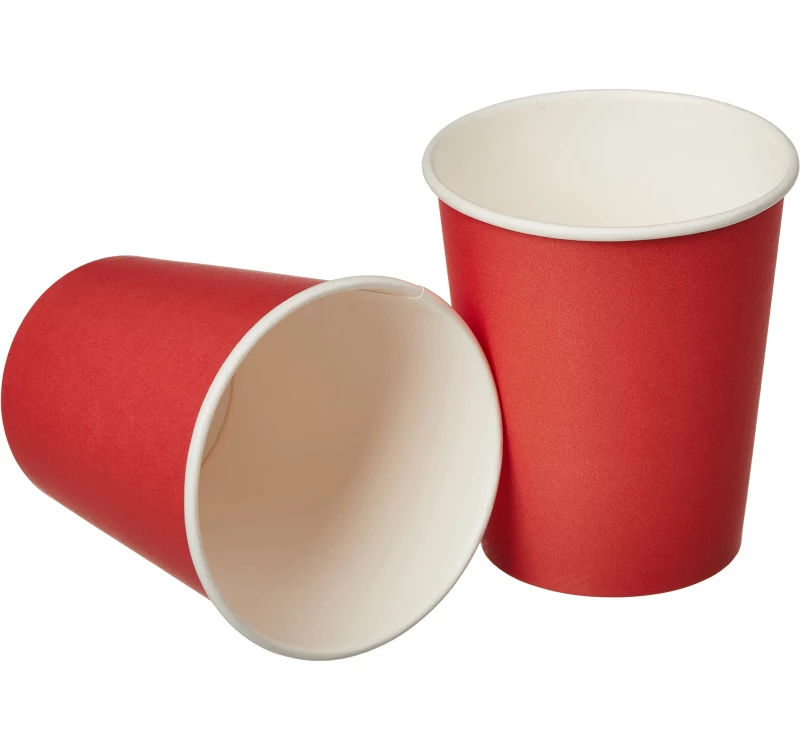 Papirna čaša 1-sl 250 ml d=80 mm crvena [100 kom/pak]