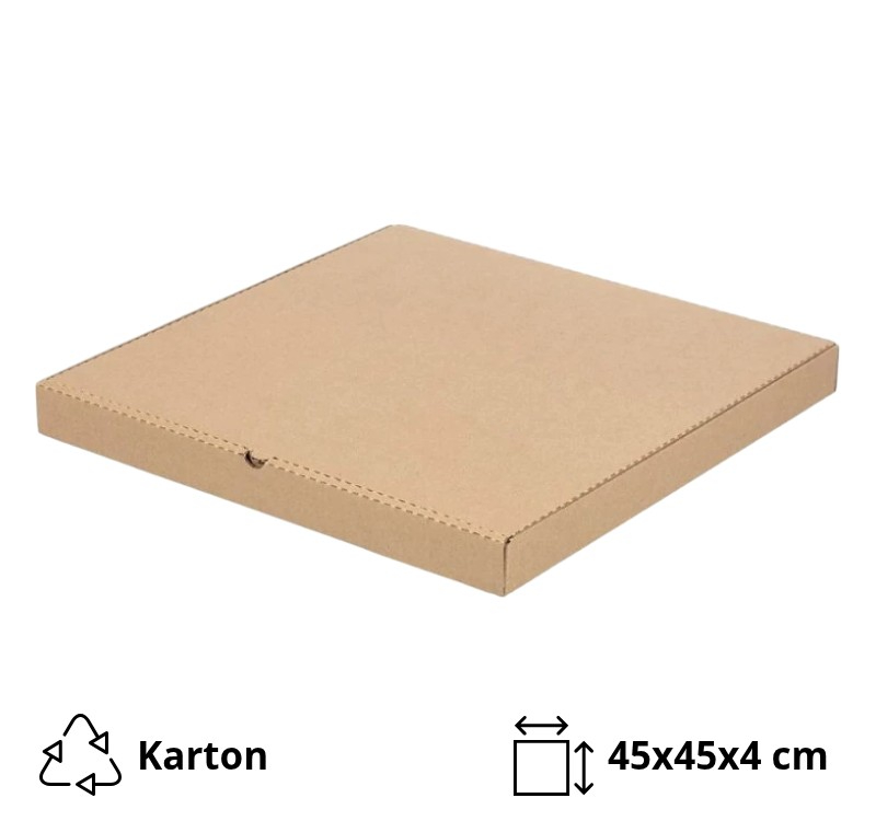 Kutija za picu 450x450x40 mm valovit karton [25 kom/pak]
