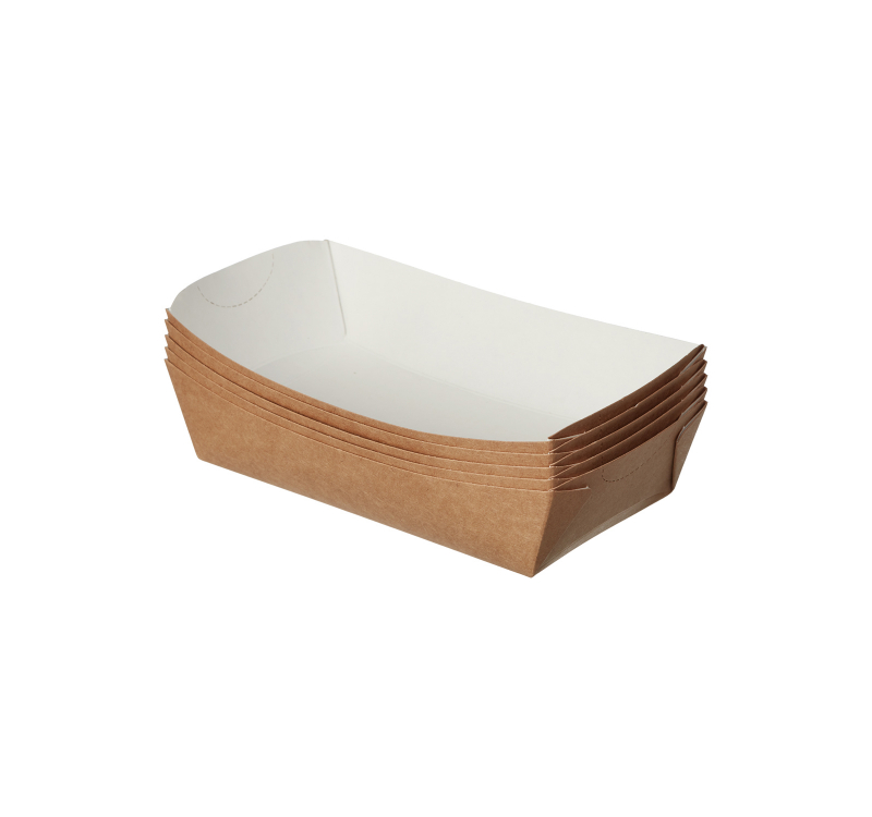 Kartonska kutija za pomfrit Kadica 185х95х45mm 500ml kraft [150 kom/pak]
