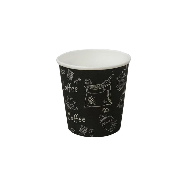 Papirna čaša 1-sl 100 ml d=62 mm crna [50 kom/pak]
