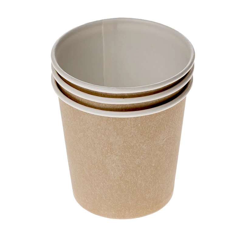 Čaša papirnata 100 ml d=62 mm 1-slojna kraft [100 kom/pak]