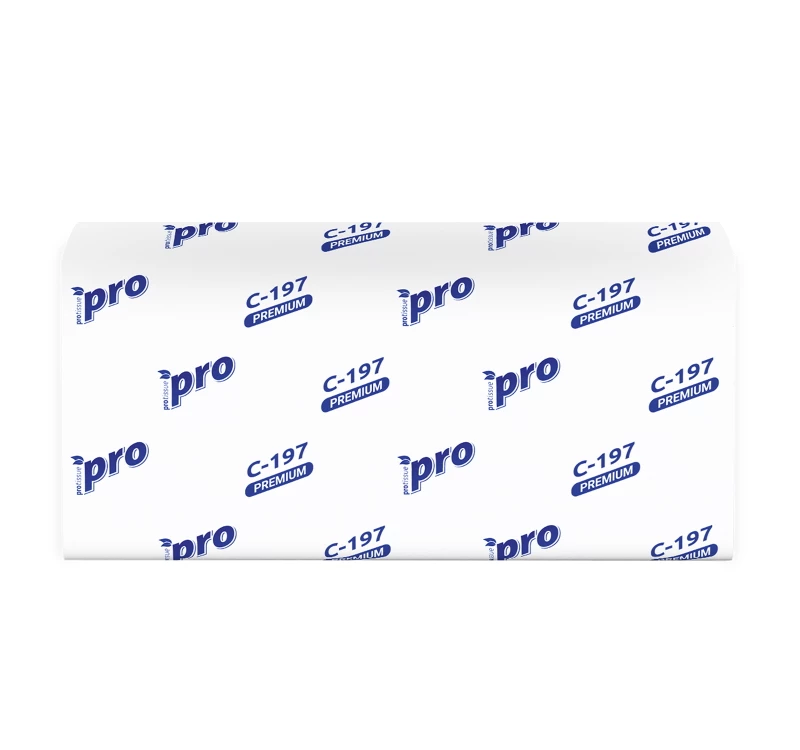 Papirni ubrusi ProTissue Premium V fold 2 sloj (200 listova/pak) beli [9 kom/pak]