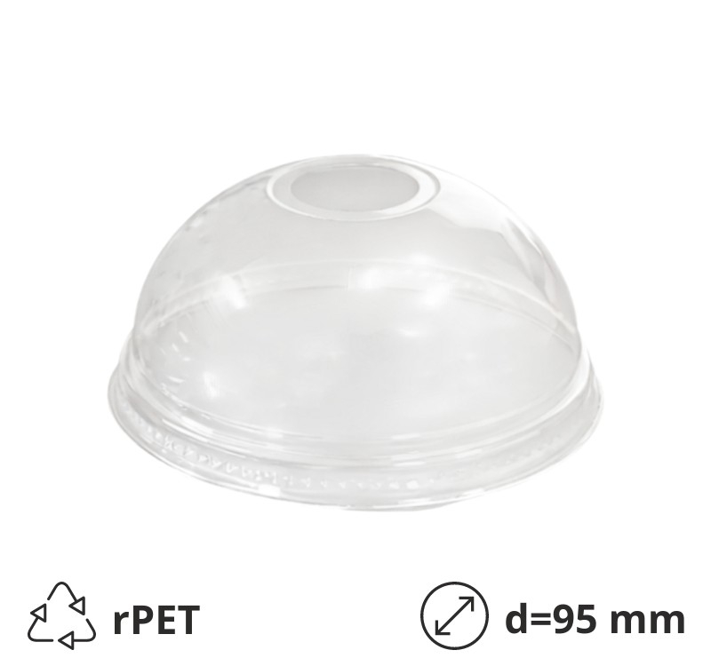 Visok poklopac sa otvorom rPET d=95 mm [100 kom/pak]