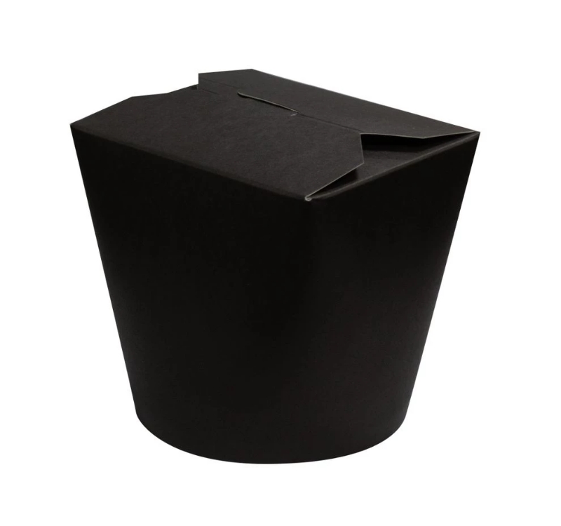 Kartonska kutija za nudle/pastu 700 ml h=99 mm crna [50 kom/pak]