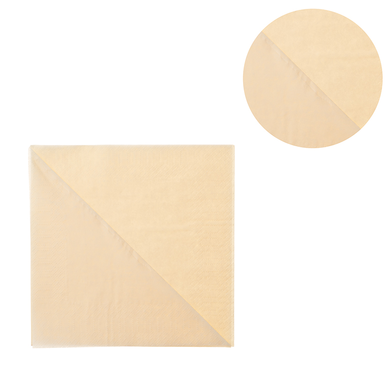 Papirne salvete 2sl 33x33cm šampanj 630 l/pack