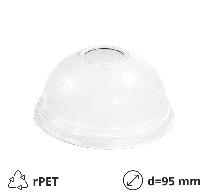 Poklopac sa otvorom rPET d=95 mm [100 kom/pak]