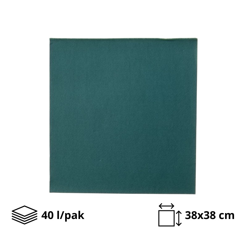 Papirne salvete 2sl 38x38cm zelene 40 l/pak