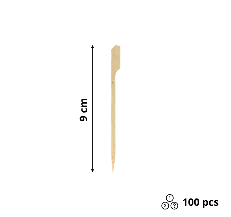 Pika za kanape bambus 9 cm Golf 100 kom
