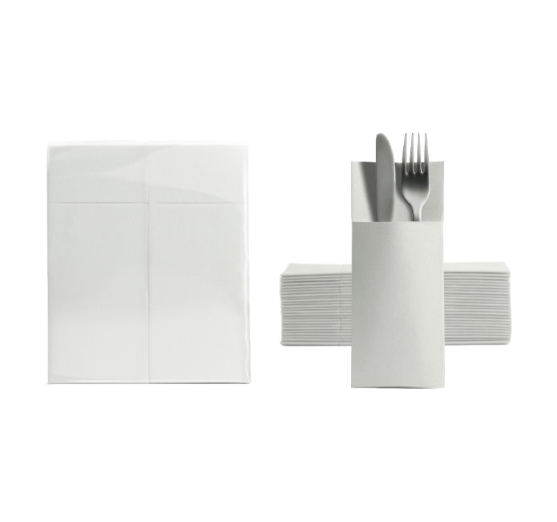 Salveta za pribor 32×38 cm bela 50 kom/pack