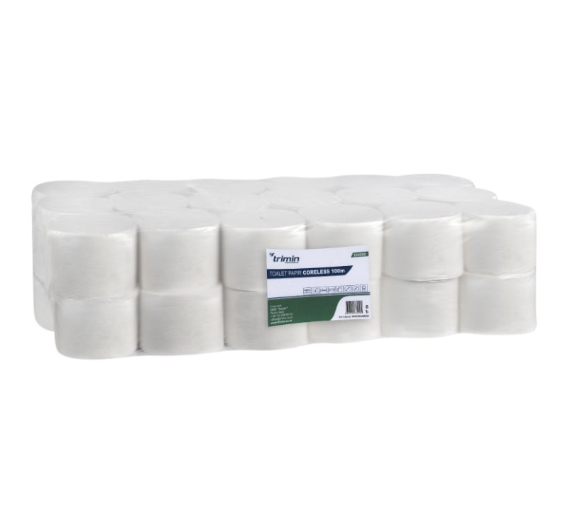 Toaletni papir 2 sl 100 m 36 rol/pak bele