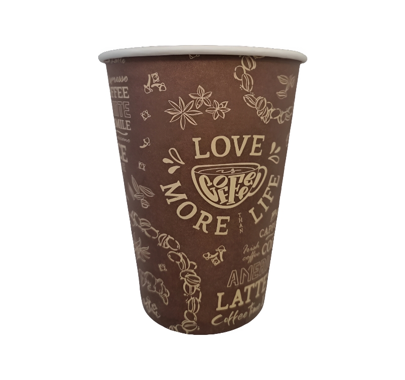 Čaša papirnata 240 (280) ml d=80 mm LOVE SUP 50 kom