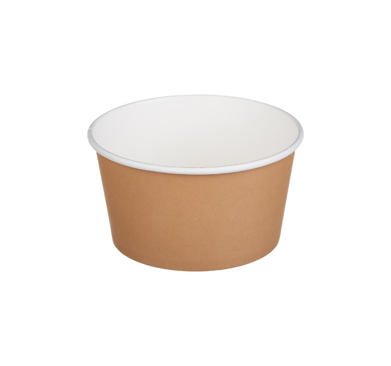 Kartonska kutija Tambien ECO s poklopcem 380 ml d=110 mm h=60 mm kraft 50 kom/pak (komplet)