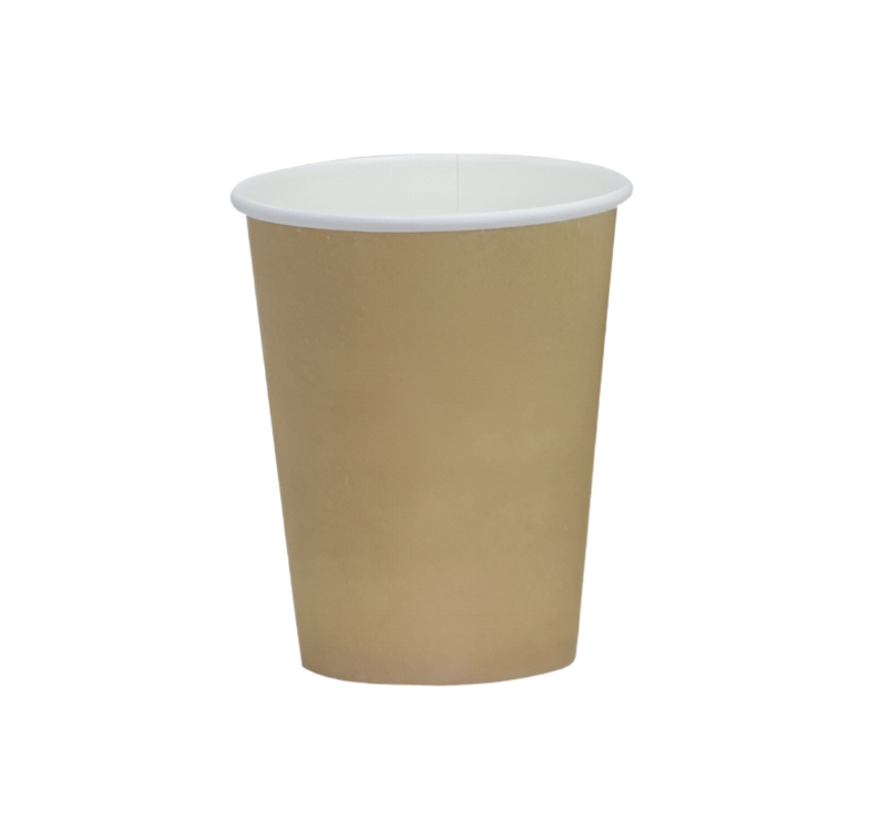 Papirna čaša 1-sl 205 ml d=73 mm kraft [100 kom/pak]