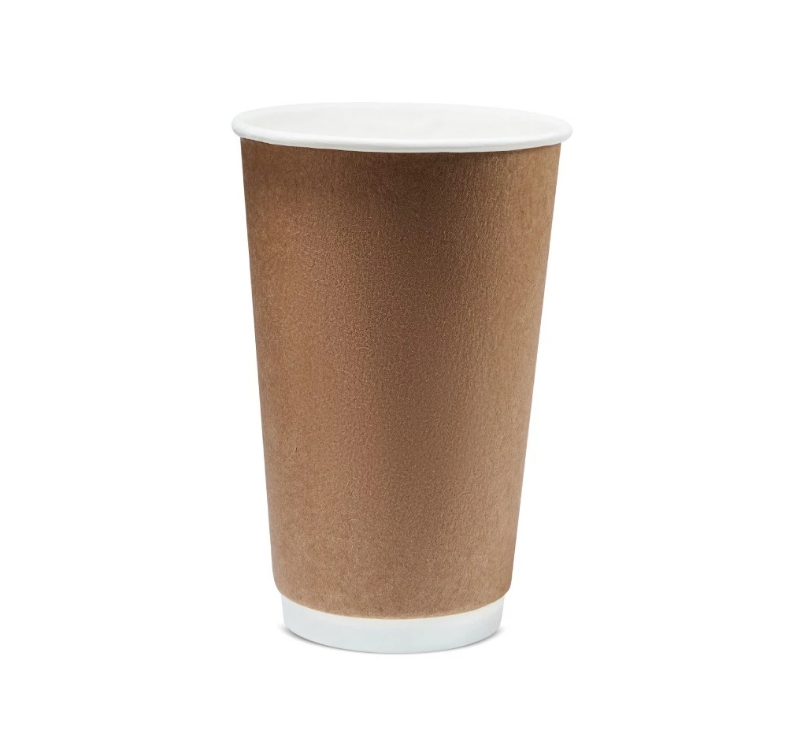 Čaša papirnata termo 450 ml d=90 mm kraft SUP [25 kom/pak]