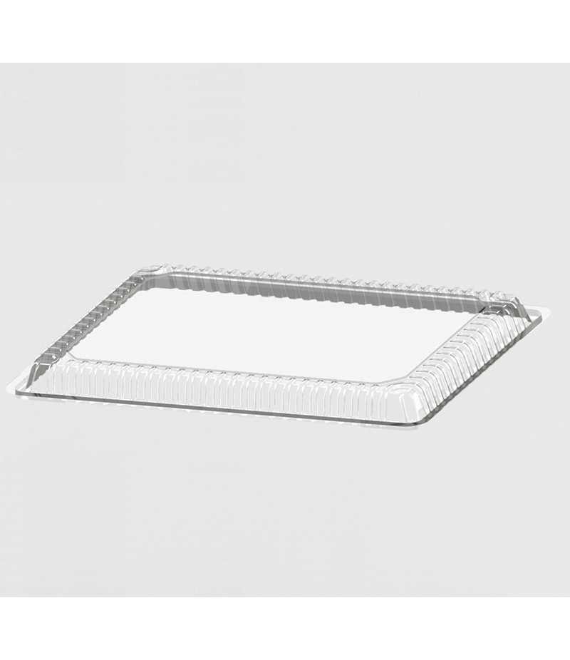 Posuda za suši sa poklopcem PS 295x205x43 mm crna, 200 kom (komplet)