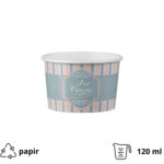 Papirnata skodelica 120 ml (4oz) ICE CREAM design d=7,7cm, h=4,8cm 50 kom