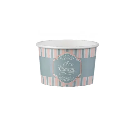 Papirnata skodelica 120 ml (4oz) ICE CREAM design d=7,7cm, h=4,8cm 50 kom