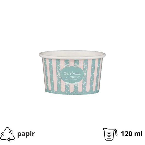 Papirnata skodelica 150 ml (5oz) ICE CREAM design 50 kom