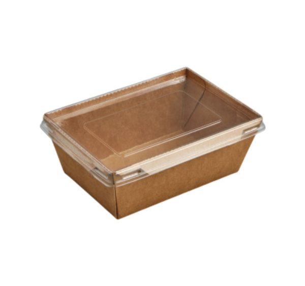 Papirnata posuda TUK TUK 1000 ml 170x120x45 mm kraft/kraft 50 kom