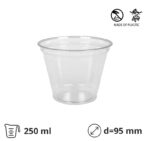 Čaša rPET 250 ml d=95 mm 50 kom