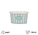 Papirnata skodelica 180 ml (6oz) d=88 mm, h=54 mm ICE CREAM design  50 kom