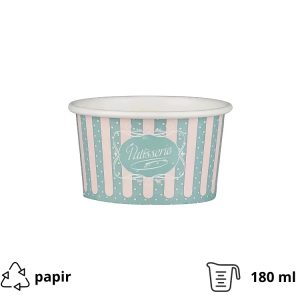 Papirnata skodelica 180 ml (6oz) d=88 mm, h=54 mm ICE CREAM design  50 kom