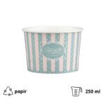 Papirnata skodelica 250 ml (8oz) d=92 mm, h=58 mm  ICE CREAM design  50 kom