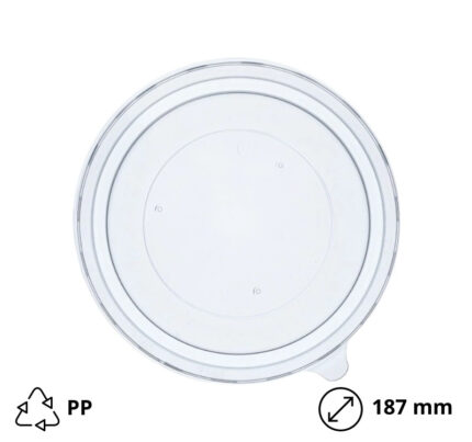 Poklopac PP za posudu papirnatu 1300 ml d=187 mm 50 kom