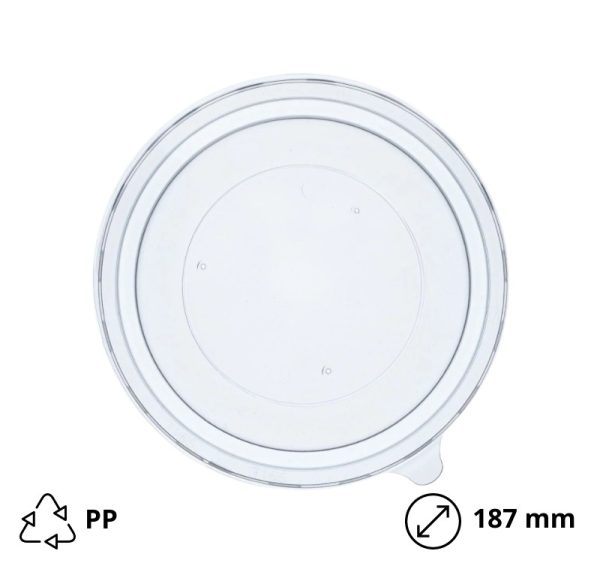 Poklopac PP za posudu papirnatu 1300 ml d=187 mm 50 kom