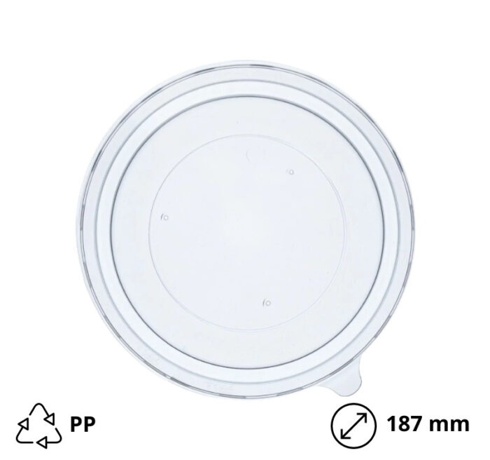Poklopac PP za posudu papirnatu 1300 ml d=187 mm 50 kom