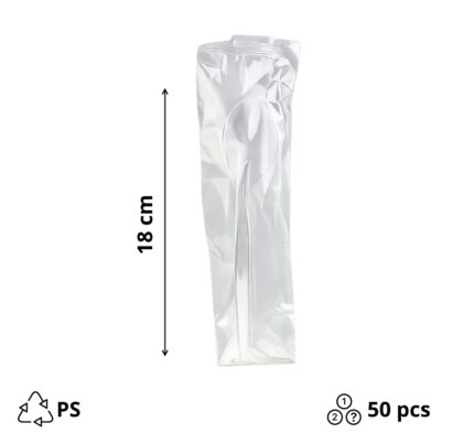 Komplet 1/1 plastični (kašika) u posebnom pakovanju transparentan, 50 kom