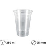 Čaša PET 350 ml d=95 mm 50 kom