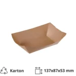 Plitica papirnata 137х87х53 mm kraft 125 kom
