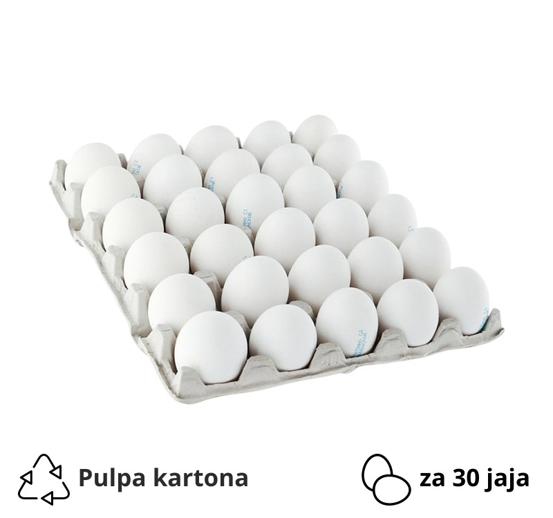 Kutija za 30 jaja pulpa kartona siva [160 kom/pak]