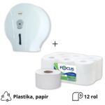 Komplet: držač toaletnog papira + toalet papir