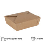 Kartonska kutija 750 ml 150х120х60 mm kraft 60 kom